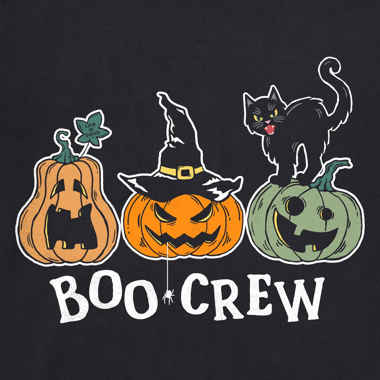 Women's Pumpkins Boo Crew Short Sleeve Crusher Boxy Tee