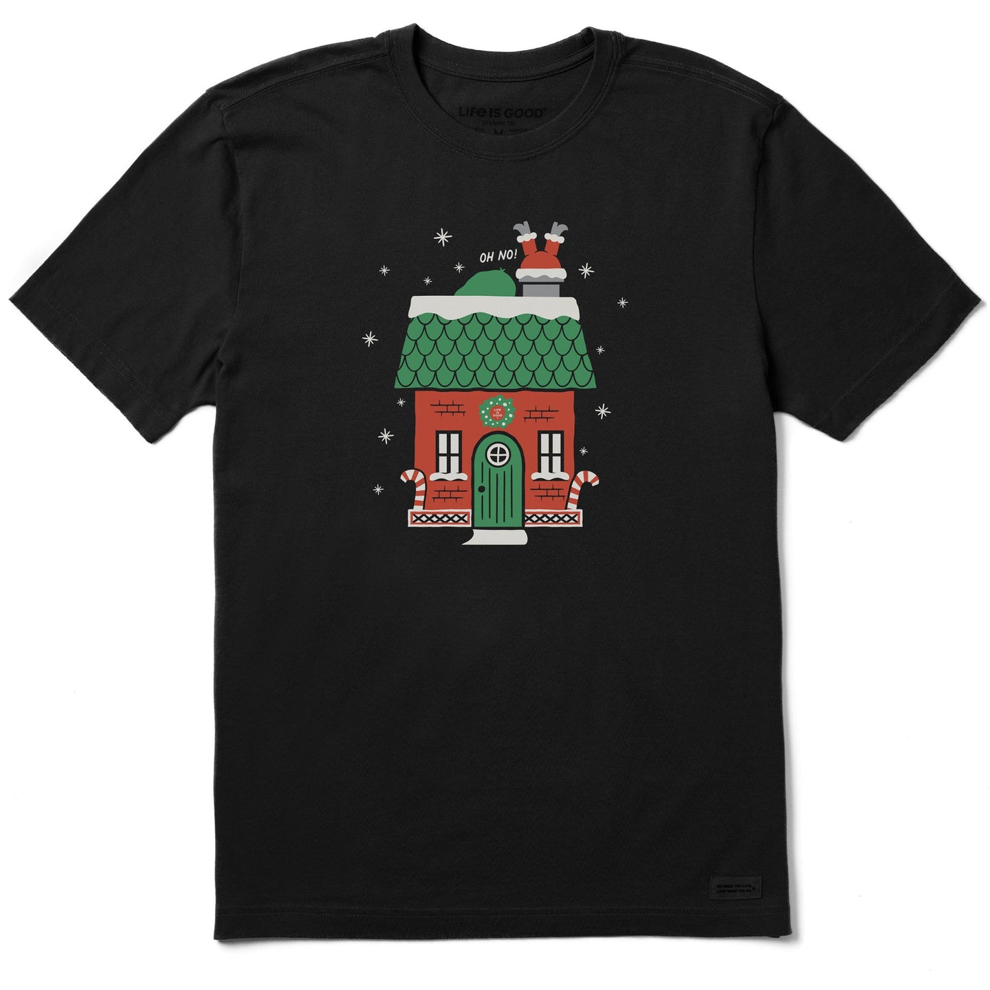 Men's Chimney Santa Short Sleeve Crusher Tee