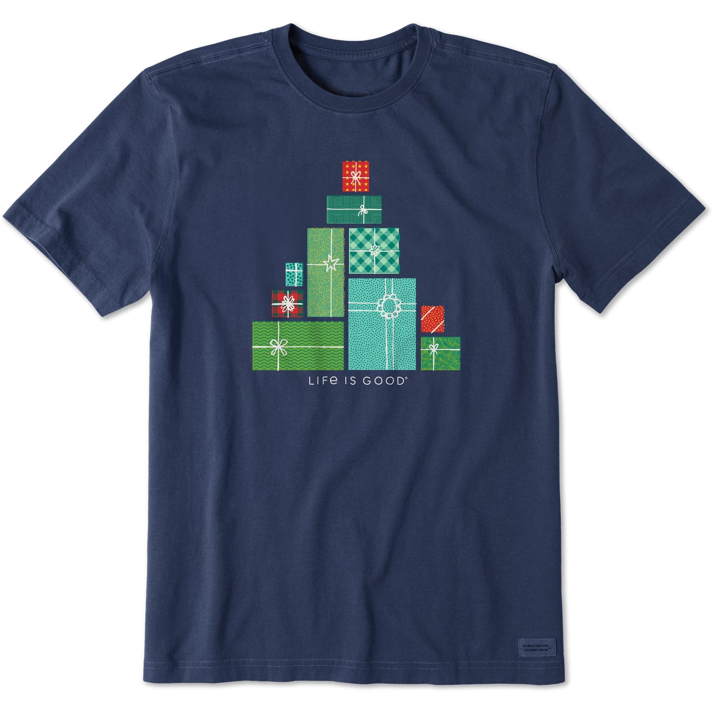 Men's Xmas Presents Tree Short Sleeve Crusher Tee