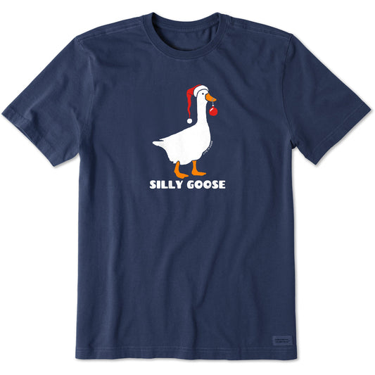 Men's Silly Xmas Goose Short Sleeve Crusher Tee