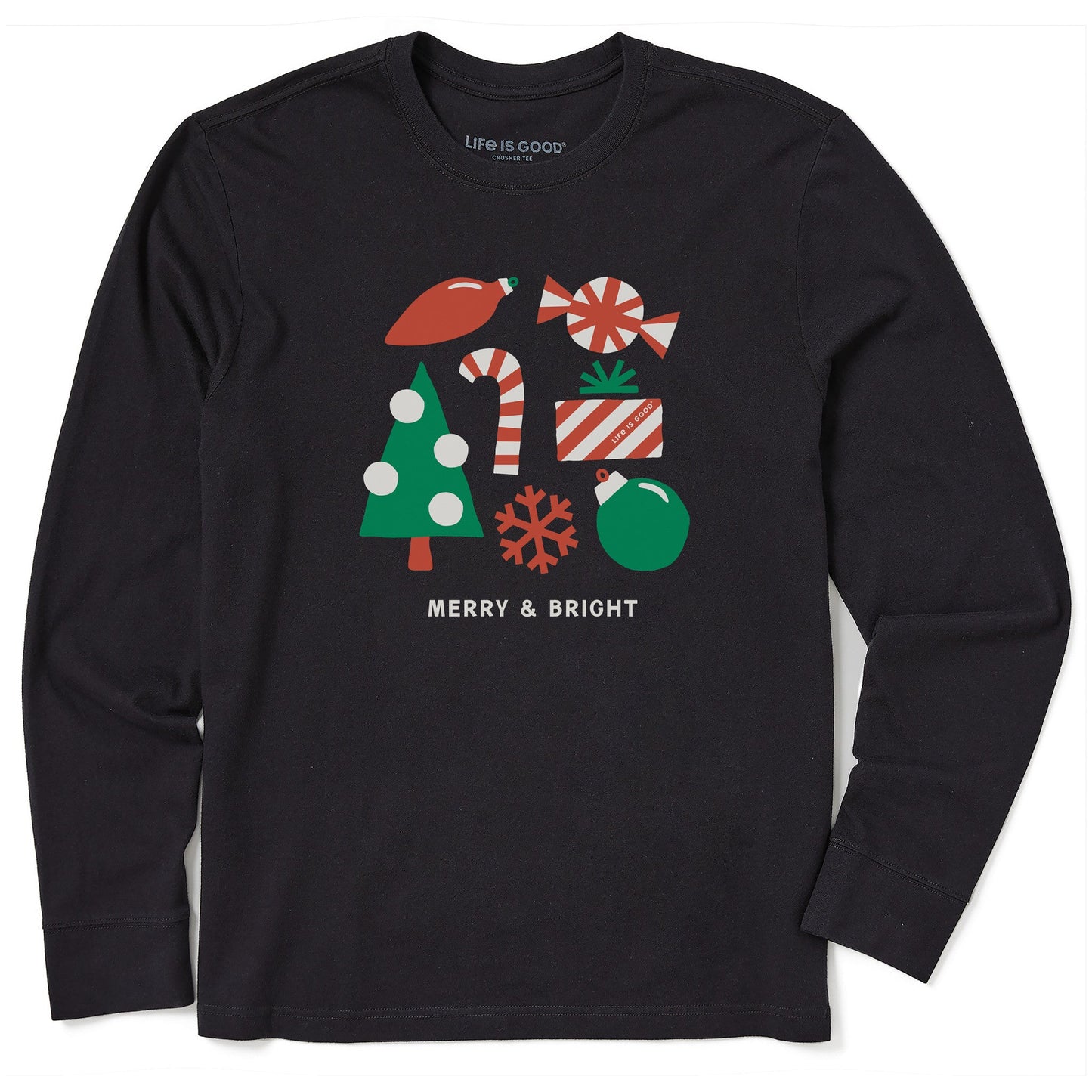 Men's Merry & Bright Medley Long Sleeve Crusher Tee
