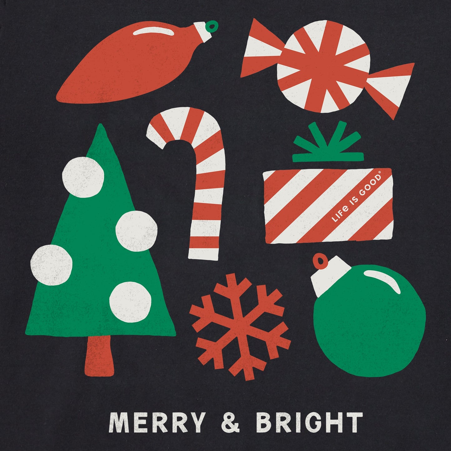 Men's Merry & Bright Medley Long Sleeve Crusher Tee