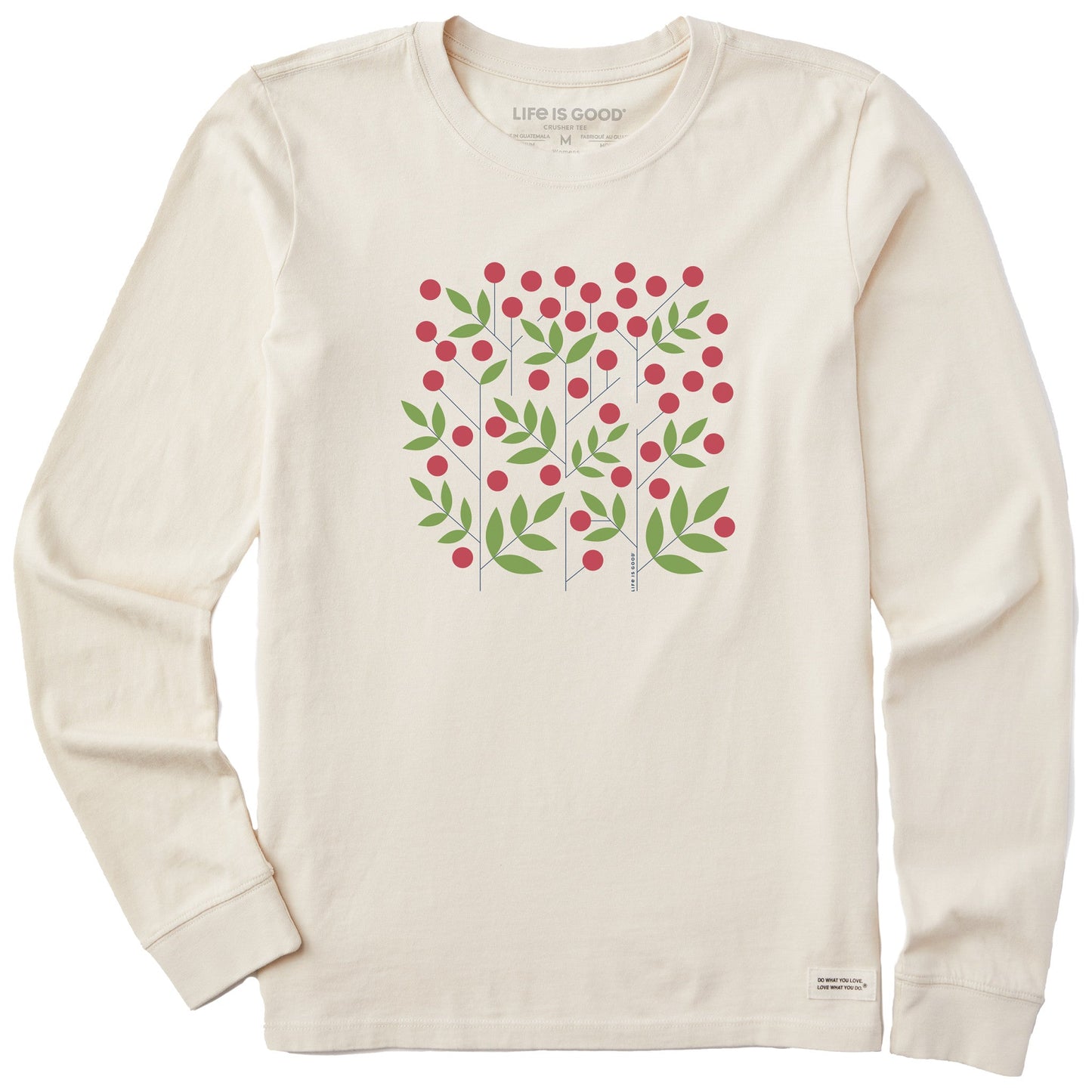 Women's Geometric Holly Long Sleeve Crusher Tee