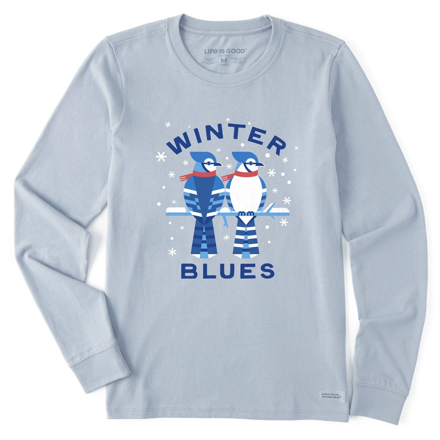 Women's Winter Blues Long Sleeve Crusher Tee