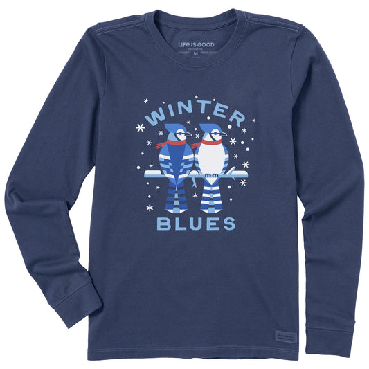 Women's Winter Blues Long Sleeve Crusher Tee