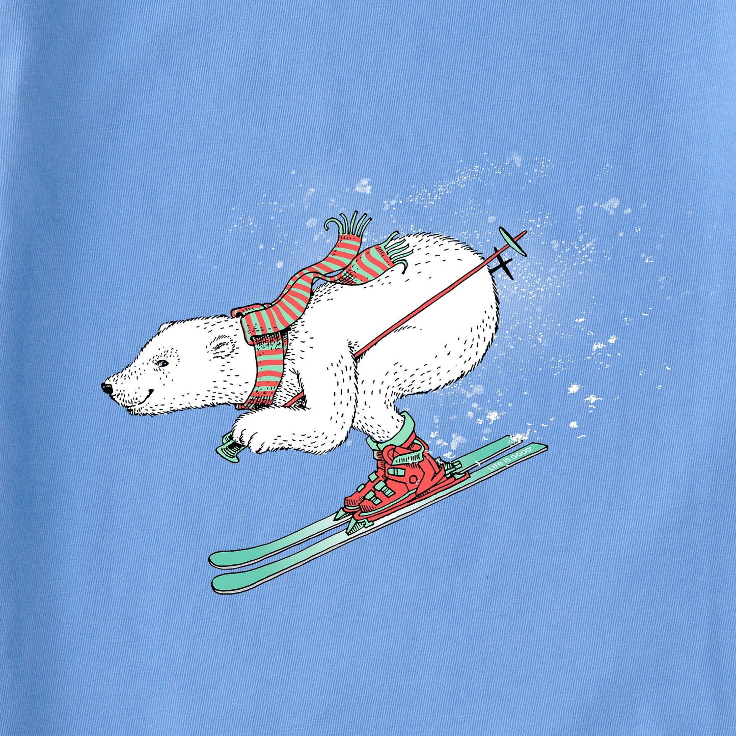 Women's Polar Bear on the Slopes Short Sleeve Crusher Tee