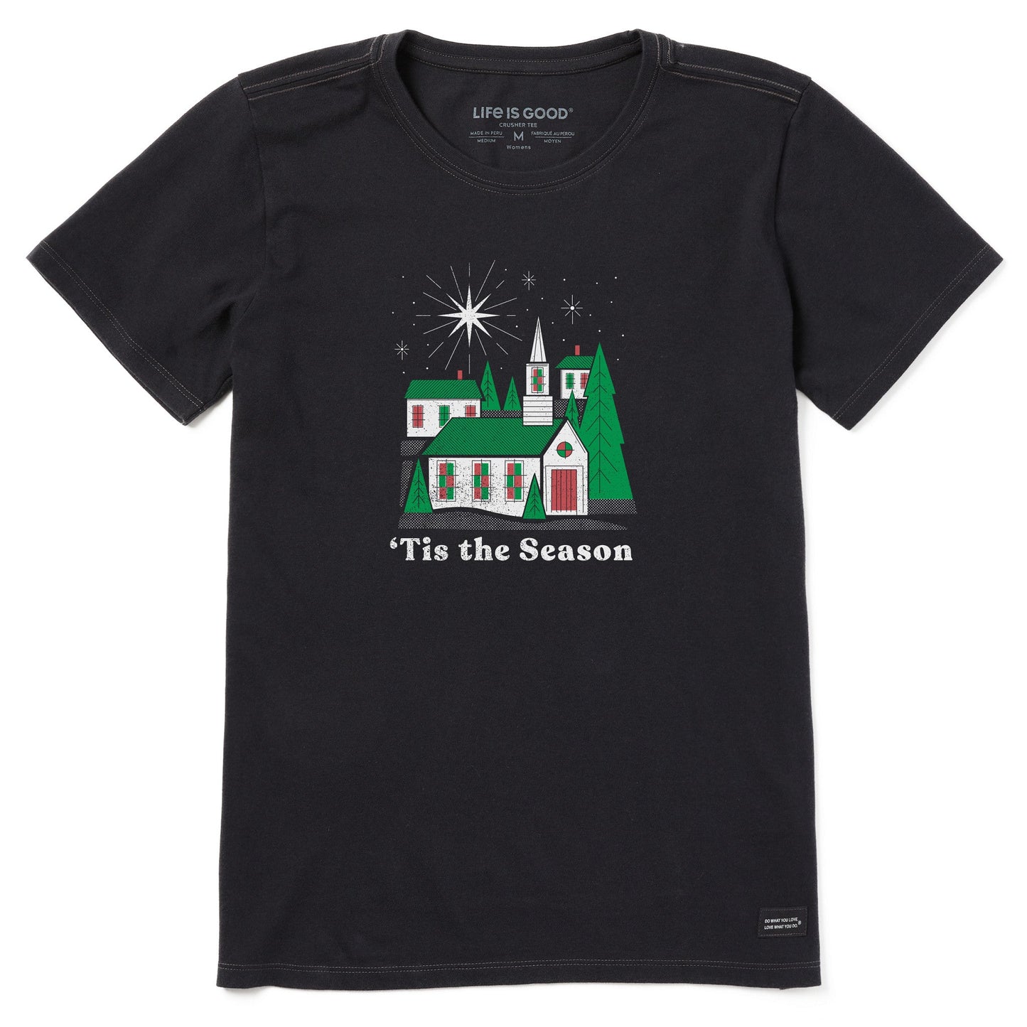 Women's Tis the Season Village Short Sleeve Crusher Tee