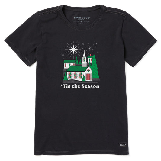 Women's Tis the Season Village Short Sleeve Crusher Tee