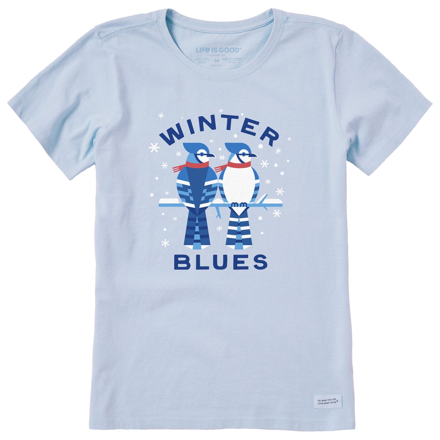 Women's Winter Blues Short Sleeve Crusher Tee