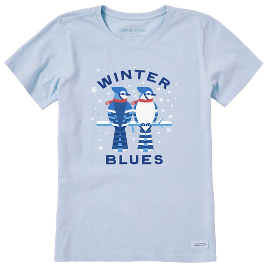 Women's Winter Blues Short Sleeve Crusher Tee
