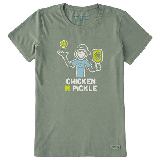 Women's Chicken N Pickle Jake Short Sleeve Crusher Tee