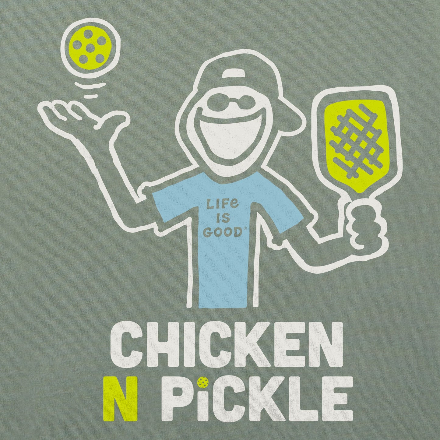 Women's Chicken N Pickle Jake Short Sleeve Crusher Tee