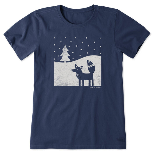 Women's Fox in Winter Short Sleeve Crusher Tee