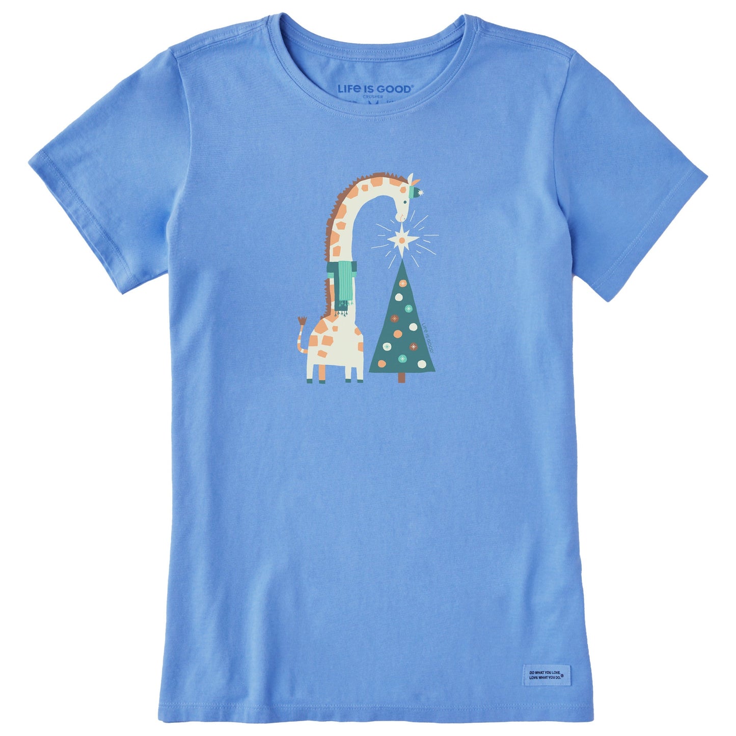 Women's Giraffe & Tree Short Sleeve Crusher Tee