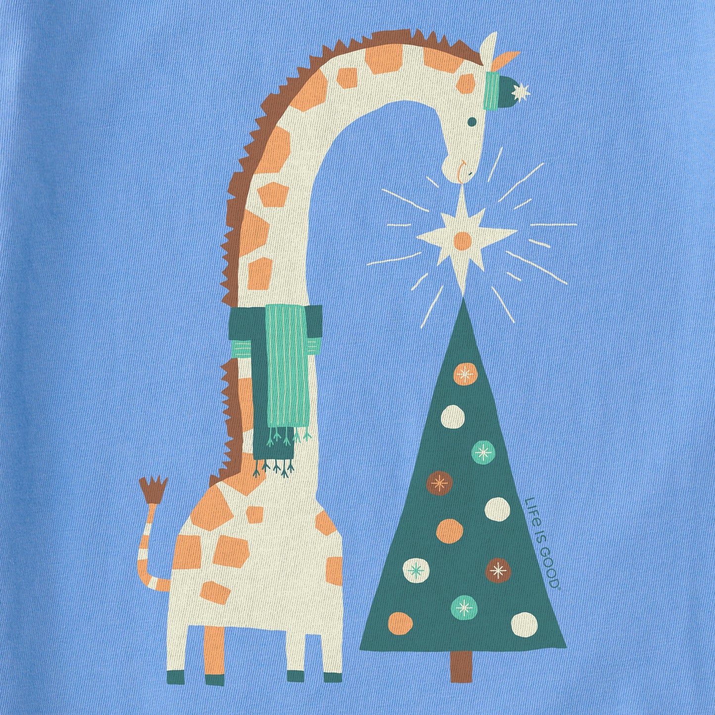 Women's Giraffe & Tree Short Sleeve Crusher Tee