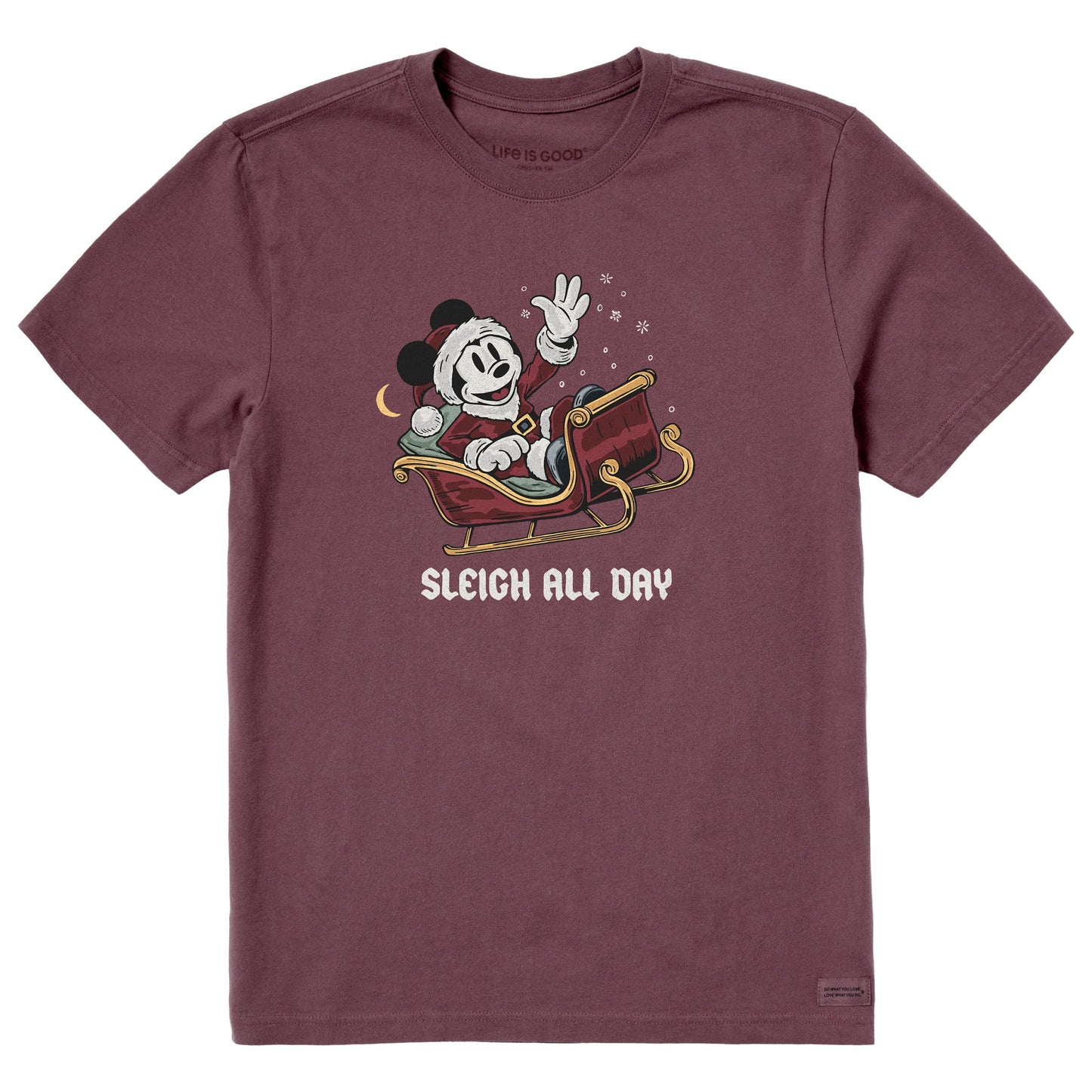 Men's Sleigh All Day Santa Short Sleeve Crusher Tee