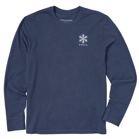Men's Chill Snowflake Long Sleeve Crusher Tee