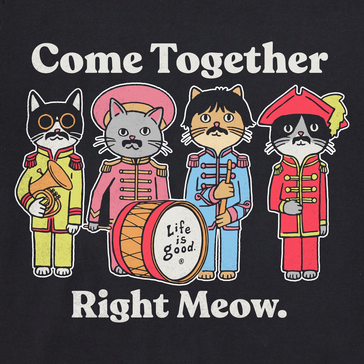 Men's Come Together Right Meow Short Sleeve Tee