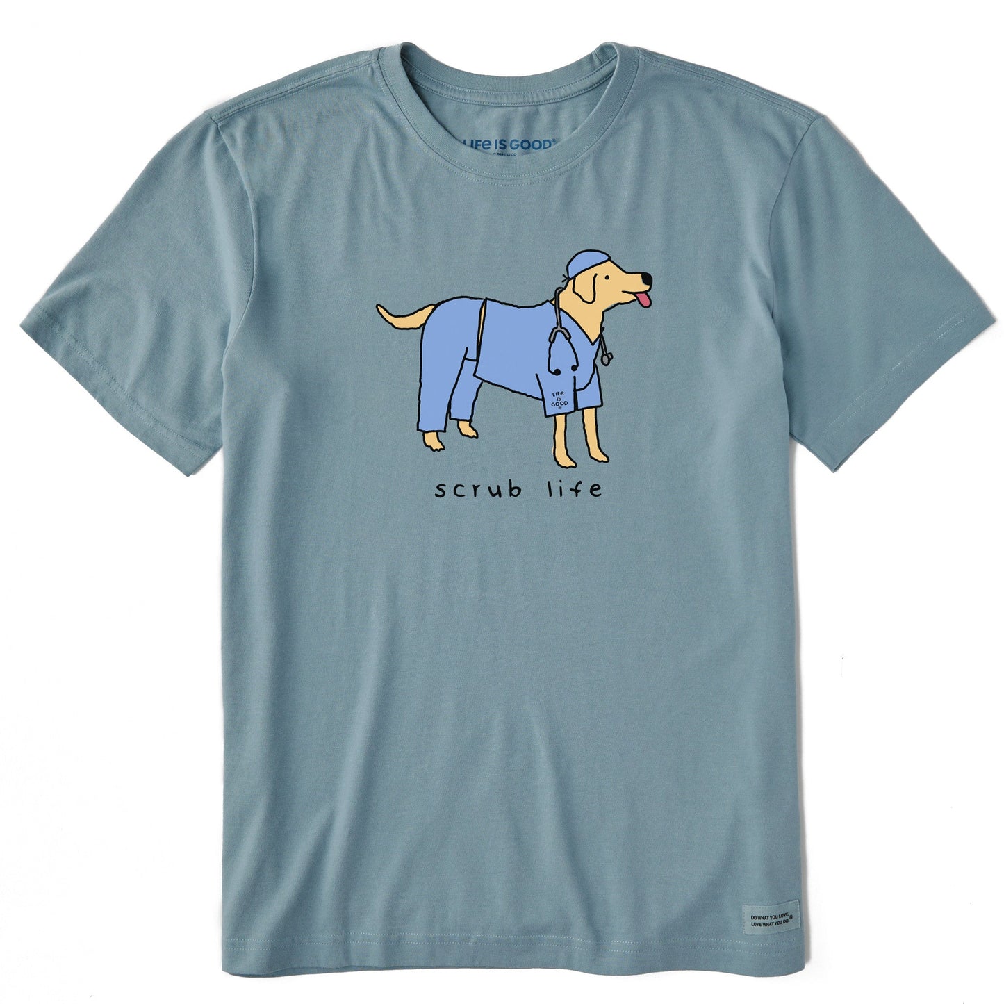 Men's Scrub Life Dog Short Sleeve Crusher Tee
