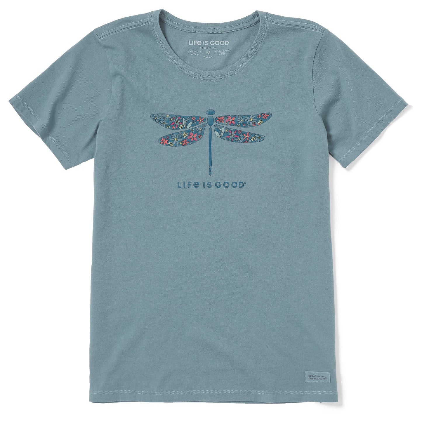 Women's Wildflower Dragonfly Short Sleeve Crusher Tee