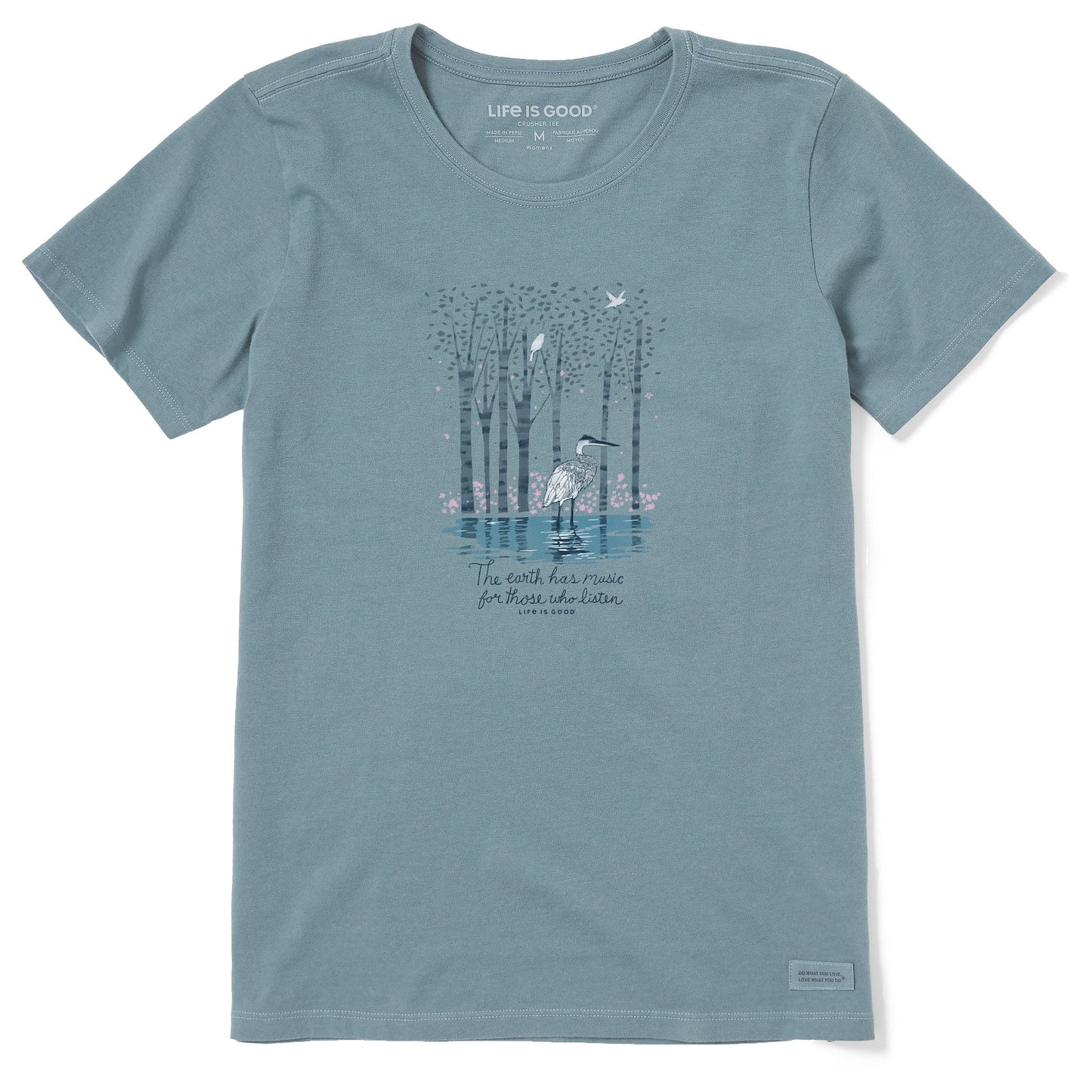 Women's Earth Has Music Heron Short Sleeve Tee