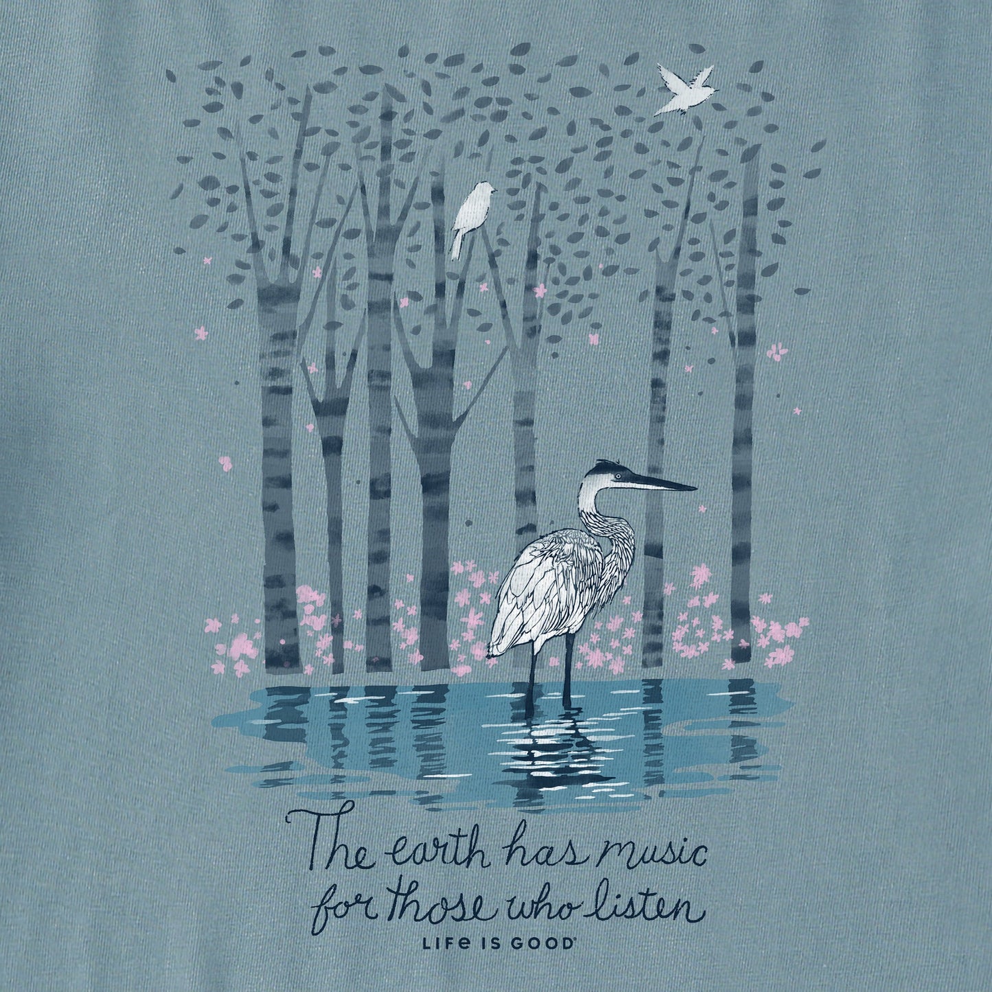 Women's Earth Has Music Heron Short Sleeve Tee