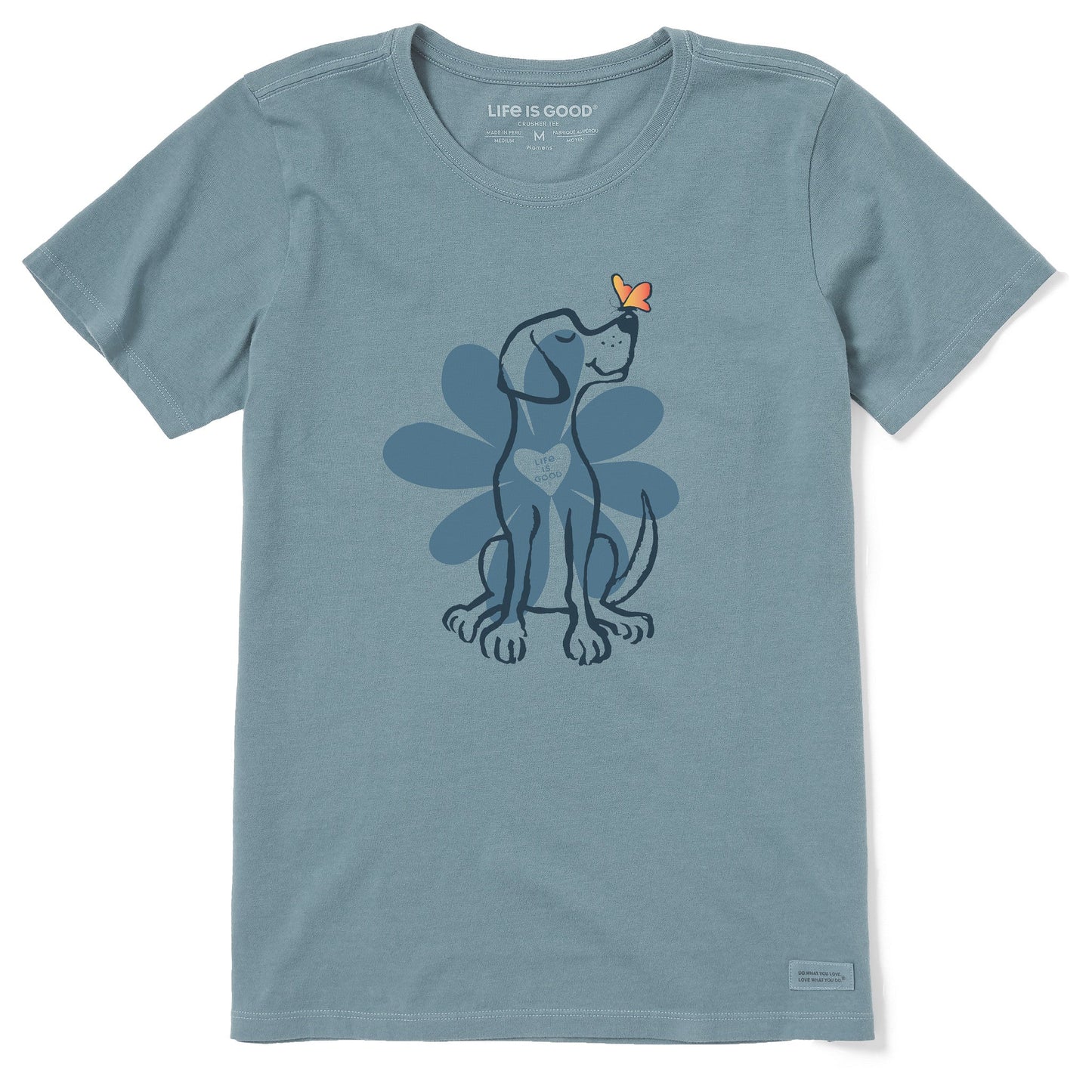 Women's Spring Daisy Dog Short Sleeve Tee