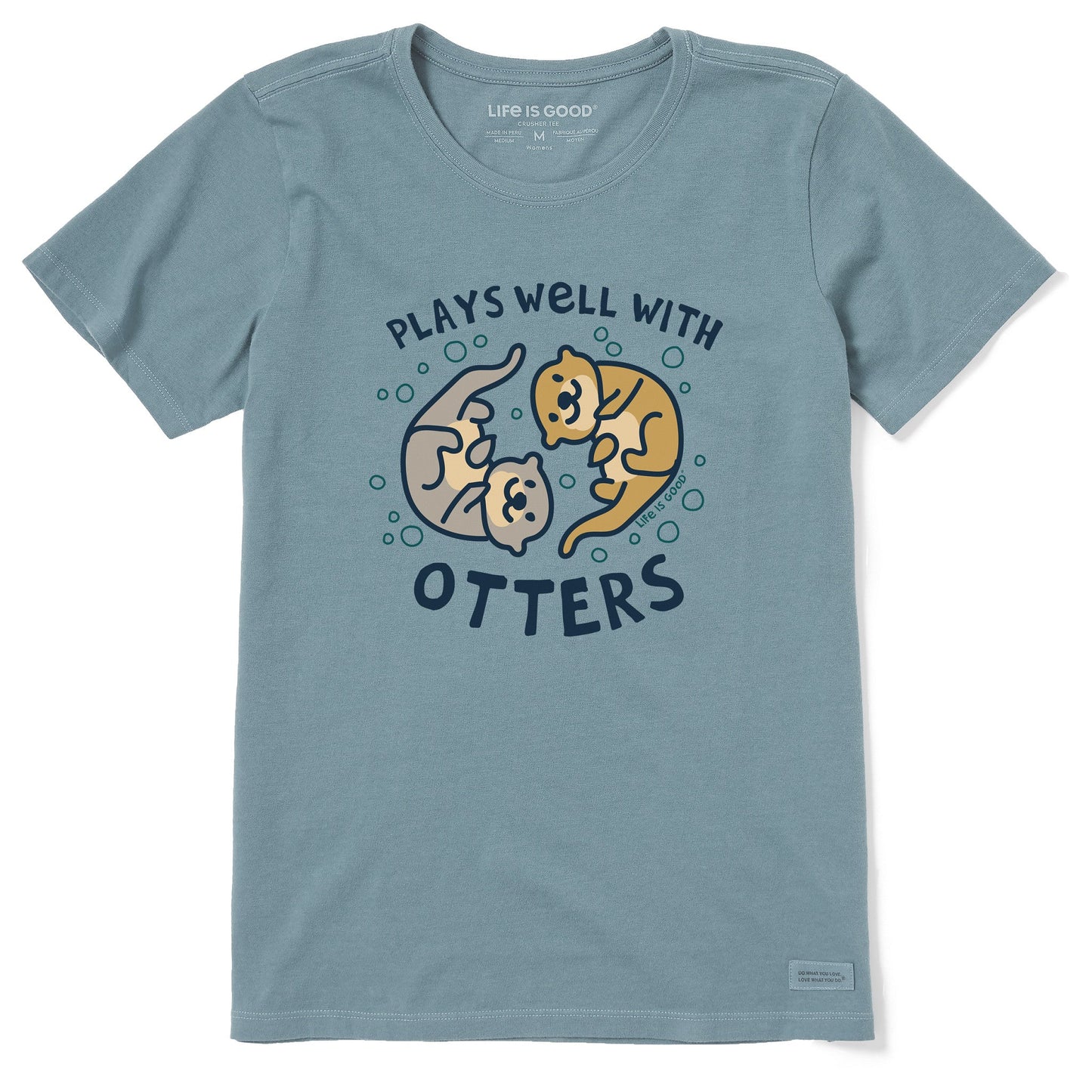Women's Plays Well With Otters Short Sleeve Tee