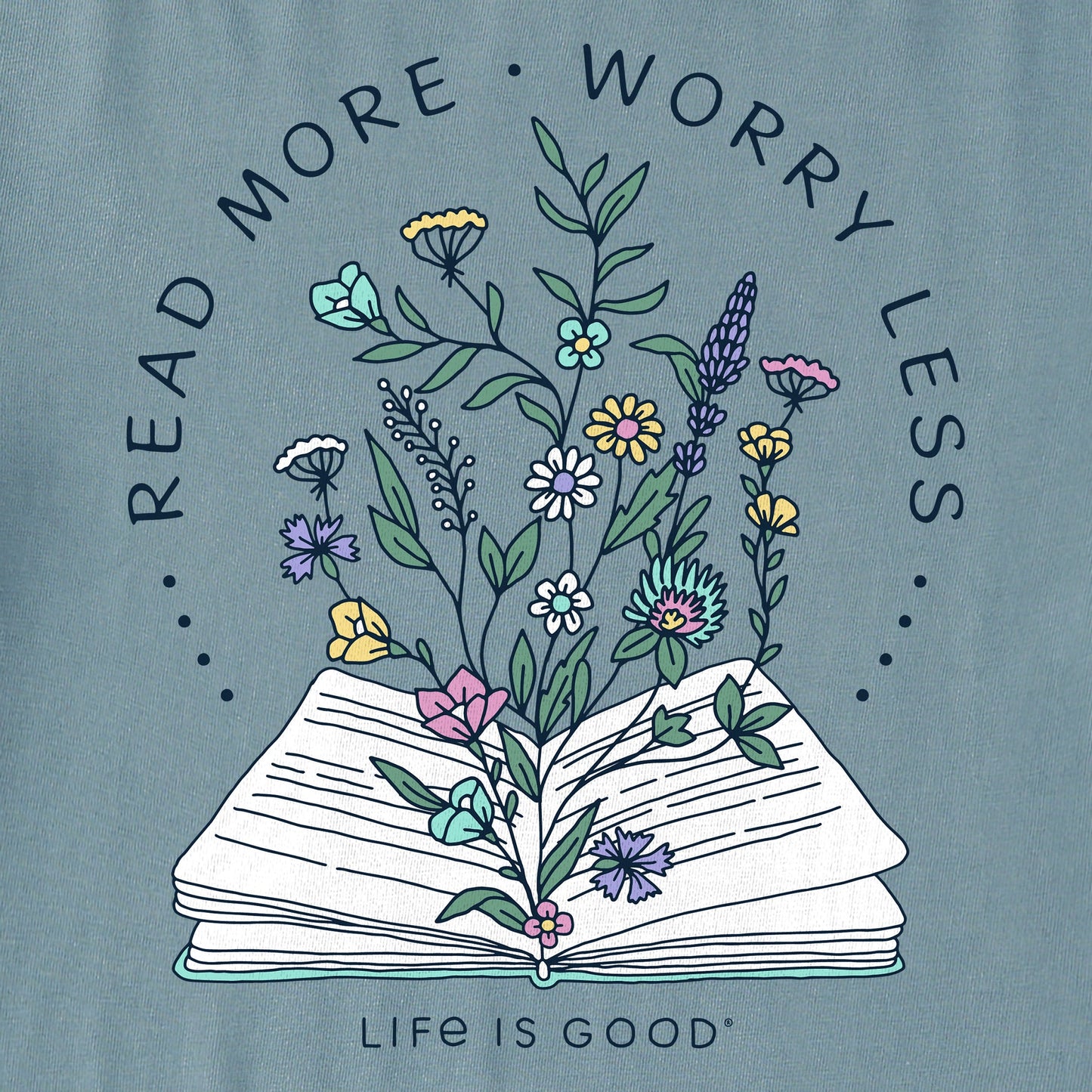 Women's Read More Flower Book Short Sleeve Tee