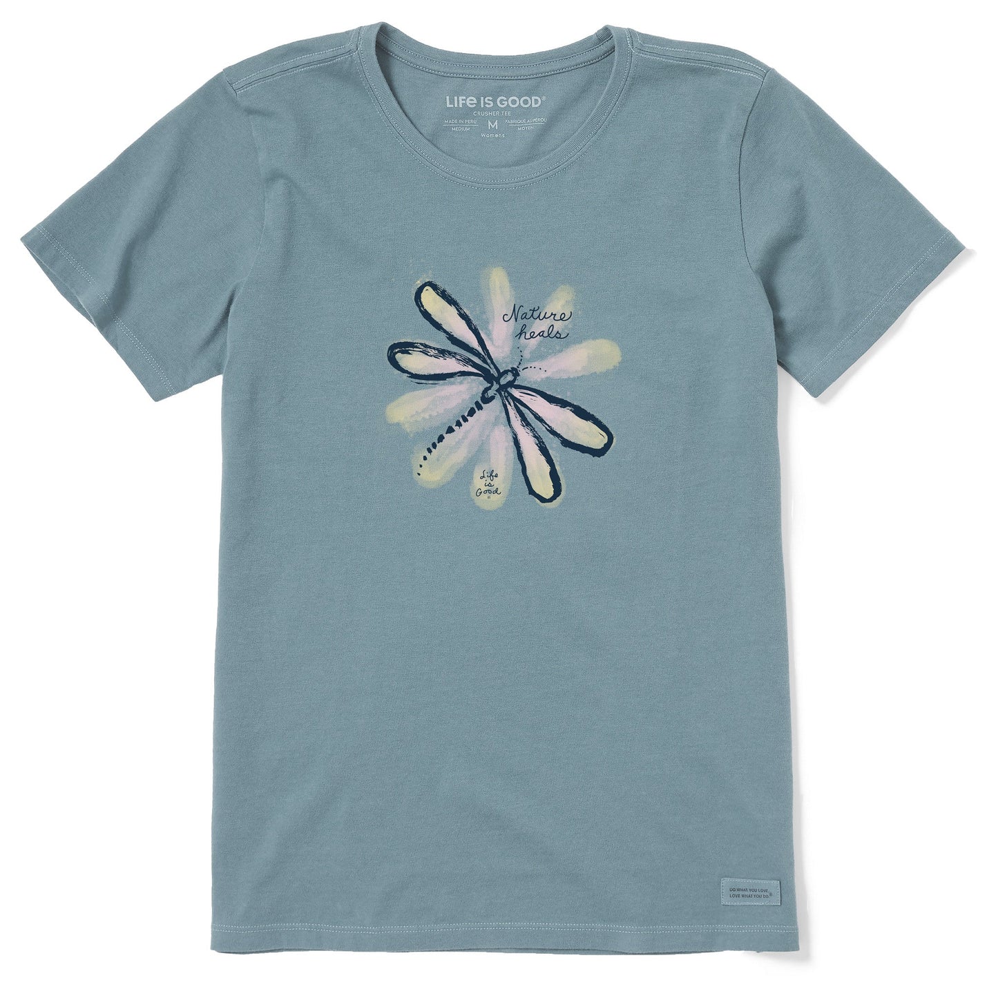 Women's Nature Heals Dragonfly Short Sleeve Crusher Tee