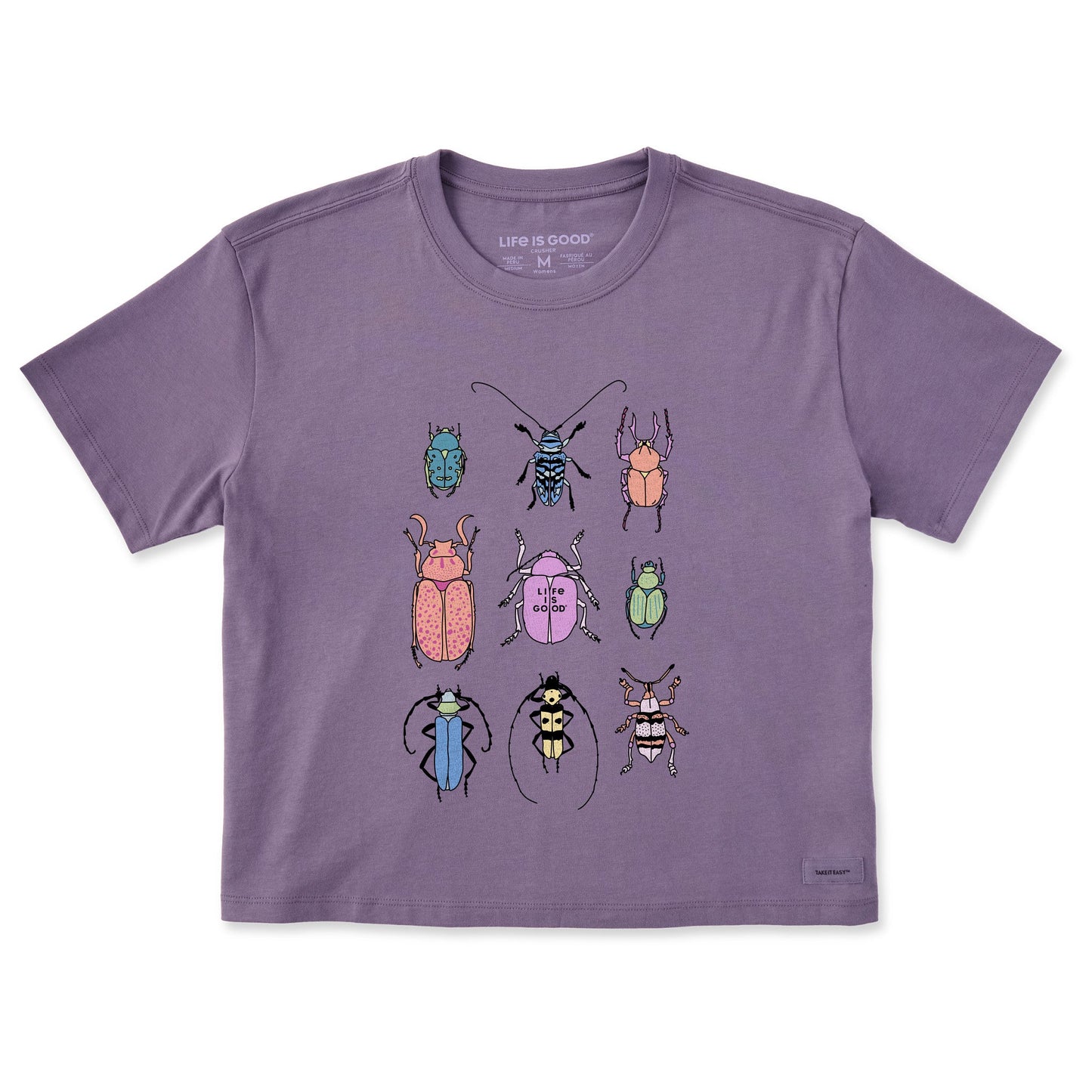 Women's Cool Bug Grid Short Sleeve Crusher Boxy Tee