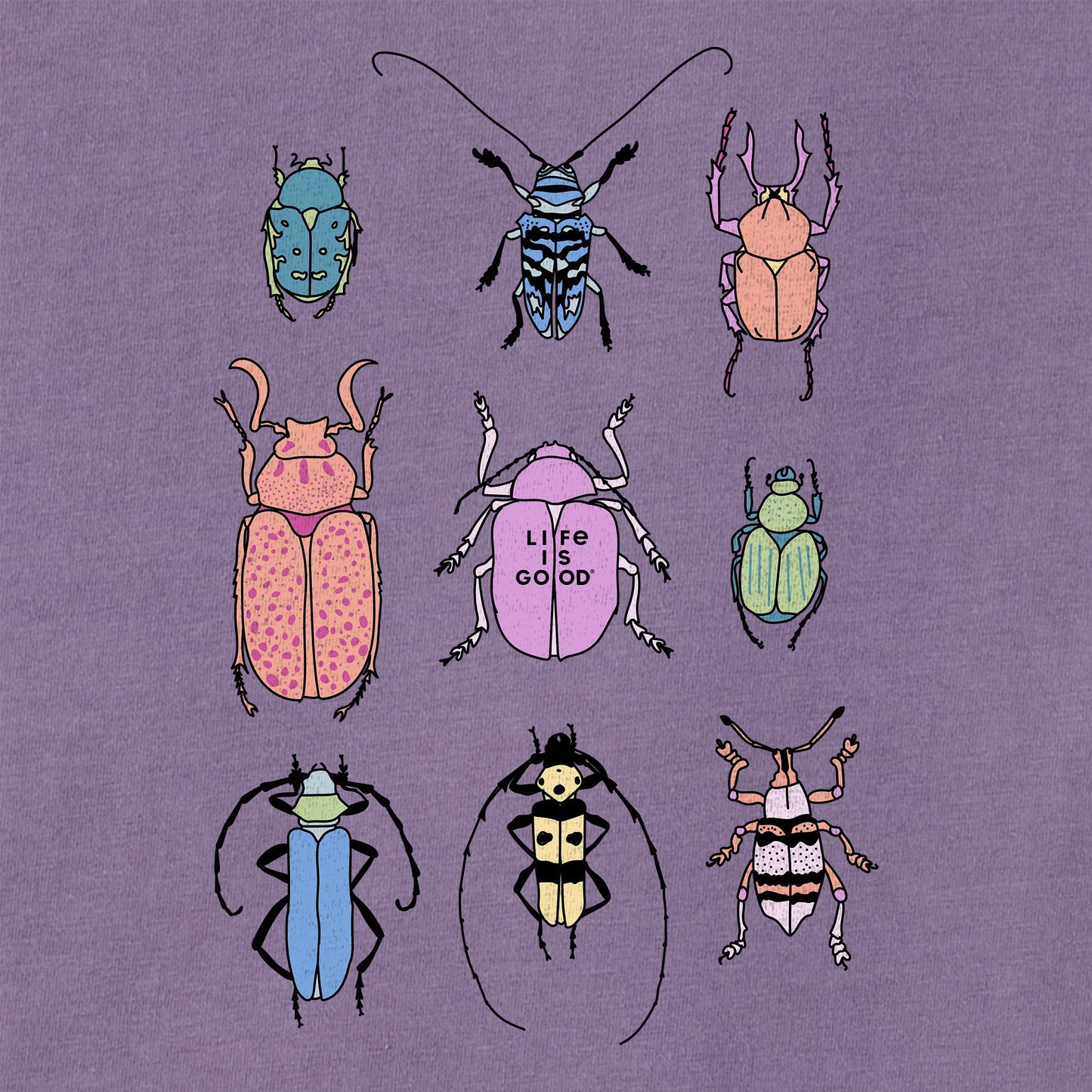 Women's Cool Bug Grid Short Sleeve Crusher Boxy Tee