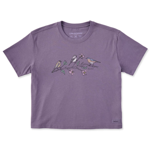 Women's Three Birds Short Sleeve Crusher Boxy Tee