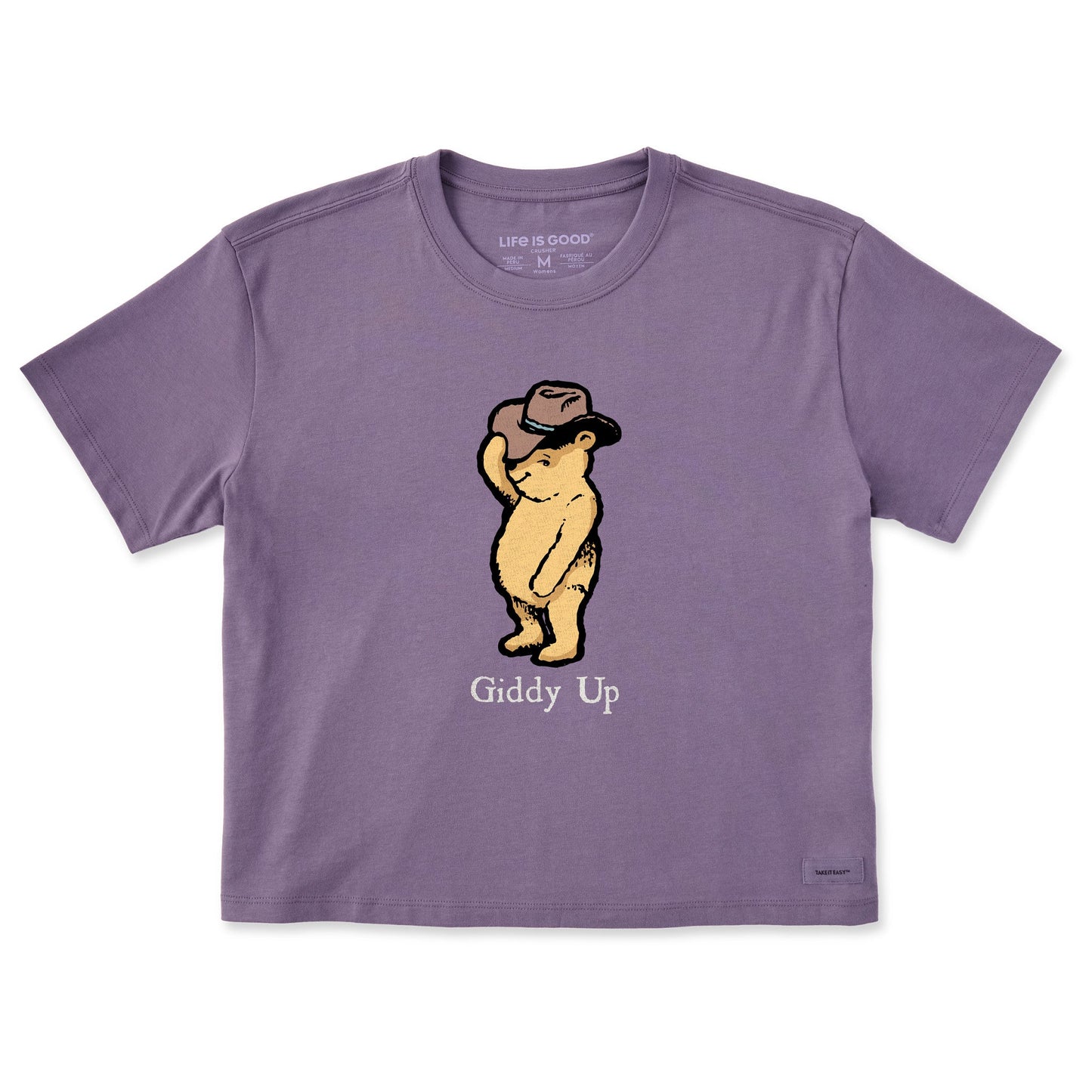 Women's Giddy Up Winnie Short Sleeve Crusher Boxy Tee