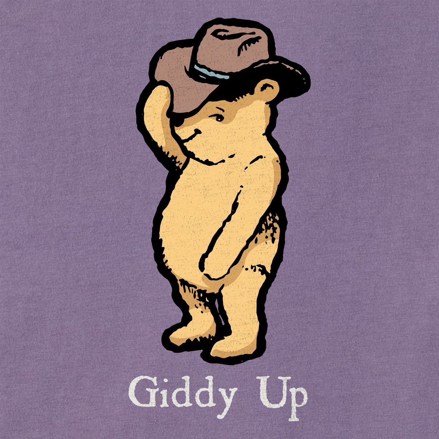 Women's Giddy Up Winnie Short Sleeve Crusher Boxy Tee