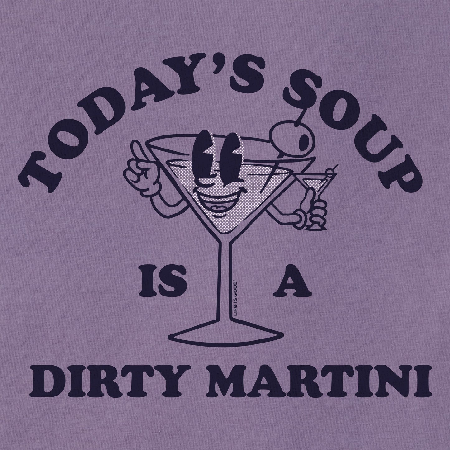Women's Today's Soup is a Dirty Martini Short Sleeve Crusher Boxy Tee