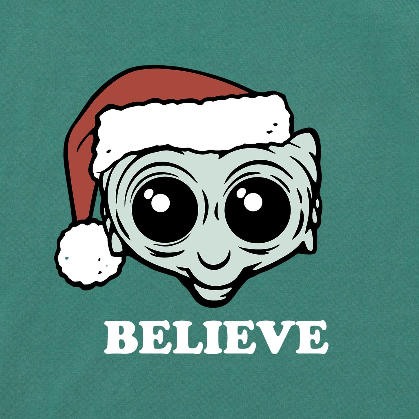 Kids Mini Believe in Aliens Long Sleeve Crusher Tee