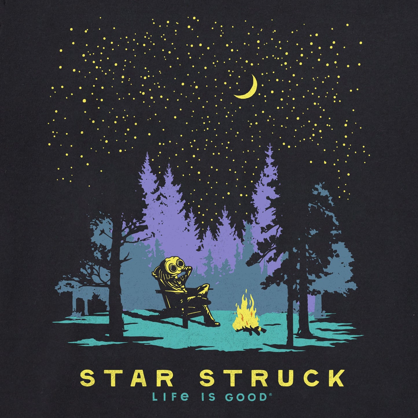 Men's Star Struck Alien Short Sleeve Crusher Tee