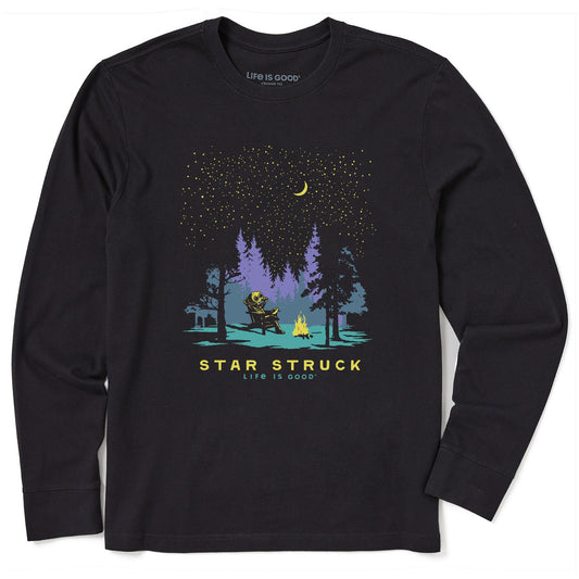 Men's Star Struck Alien Long Sleeve Crusher Tee