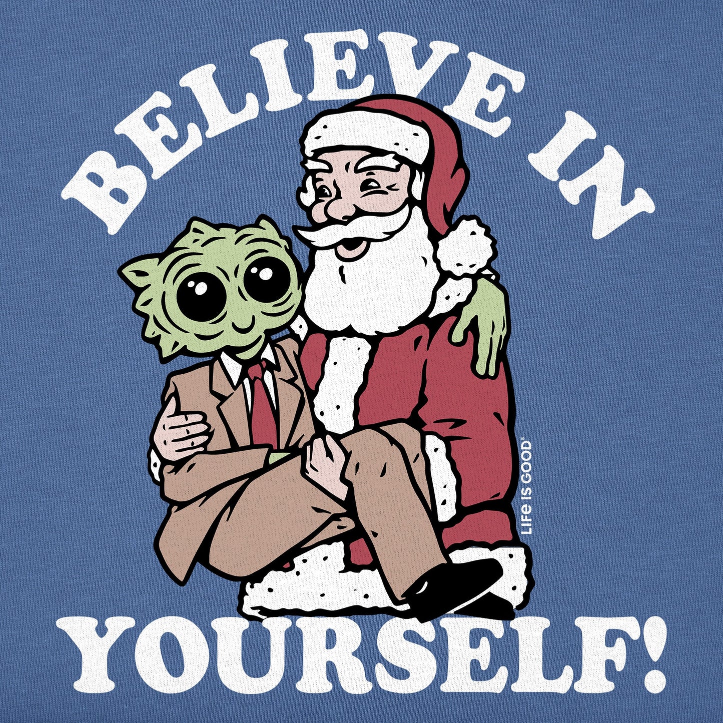 Men's Believe in Yourself Alien Long Sleeve Crusher Tee