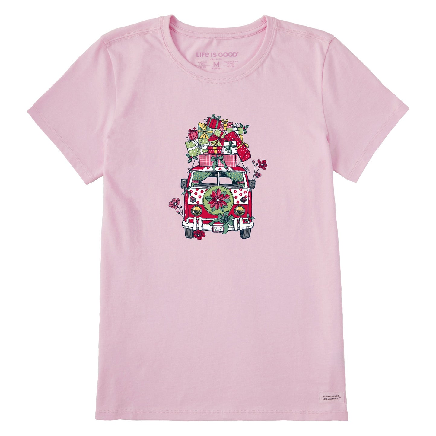 Women's Christmas Van Short Sleeve Crusher Tee