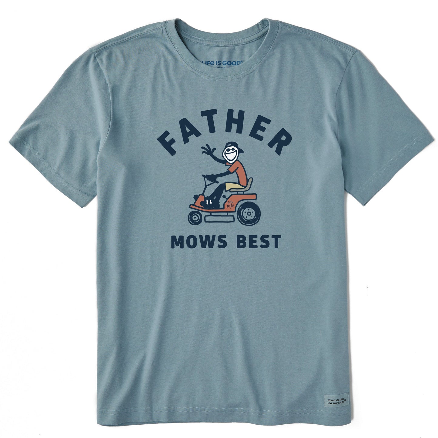 Men's Father Mows Best Rider Short Sleeve Tee