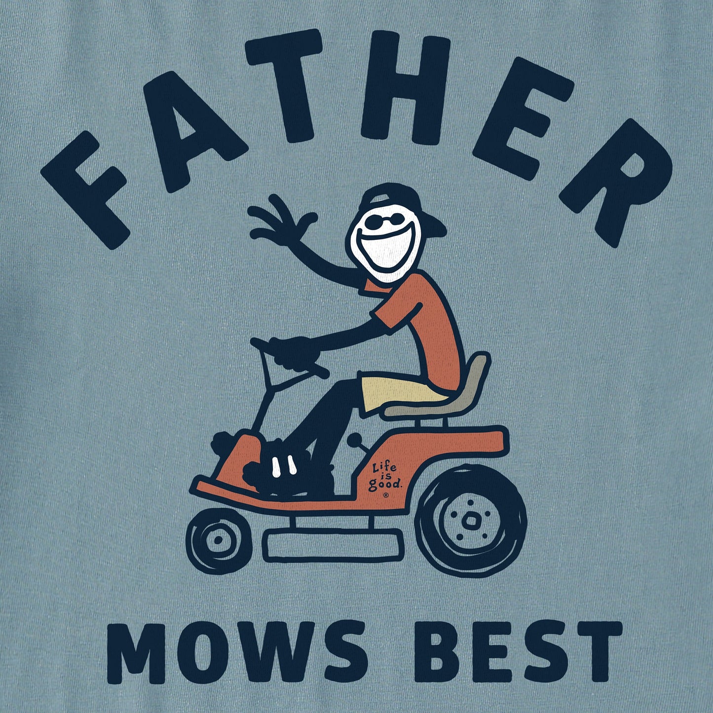 Men's Father Mows Best Rider Short Sleeve Tee