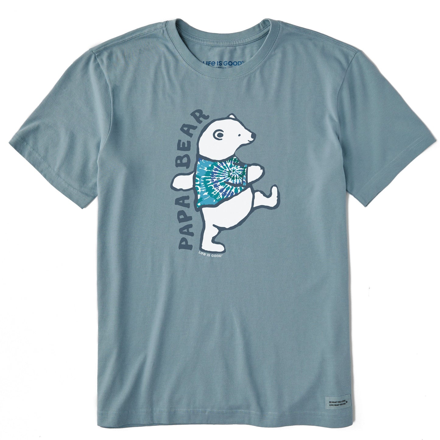 Men's Papa Bear Tie Dye Short Sleeve Crusher Tee