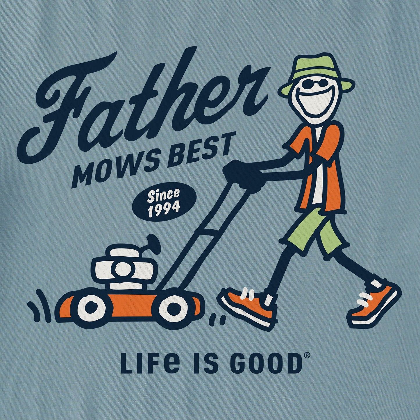Men's Father Mows Best Short Sleeve Tee