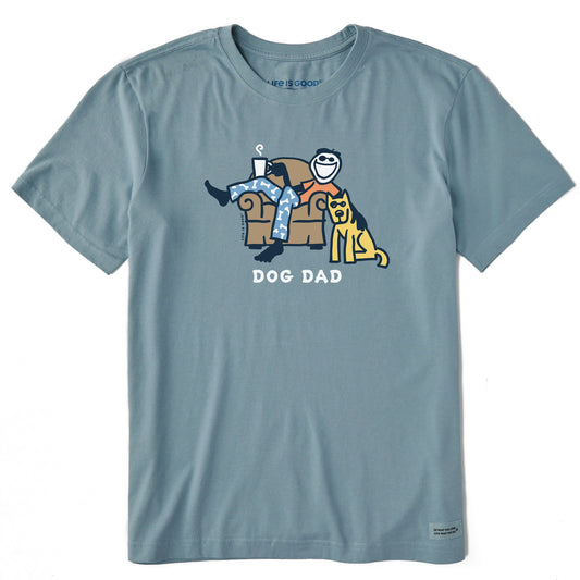 Men's Dog Dad Jake & Rocket Lounge Short Sleeve Crusher Tee