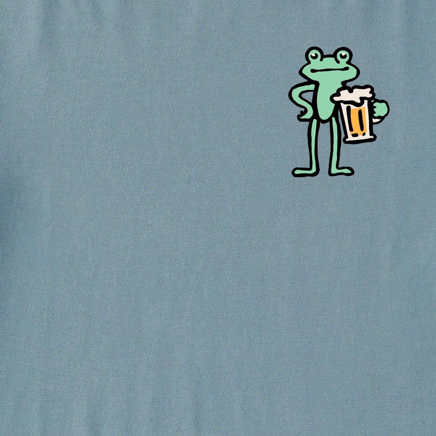 Men's Frog with Beer Short Sleeve Crusher Tee