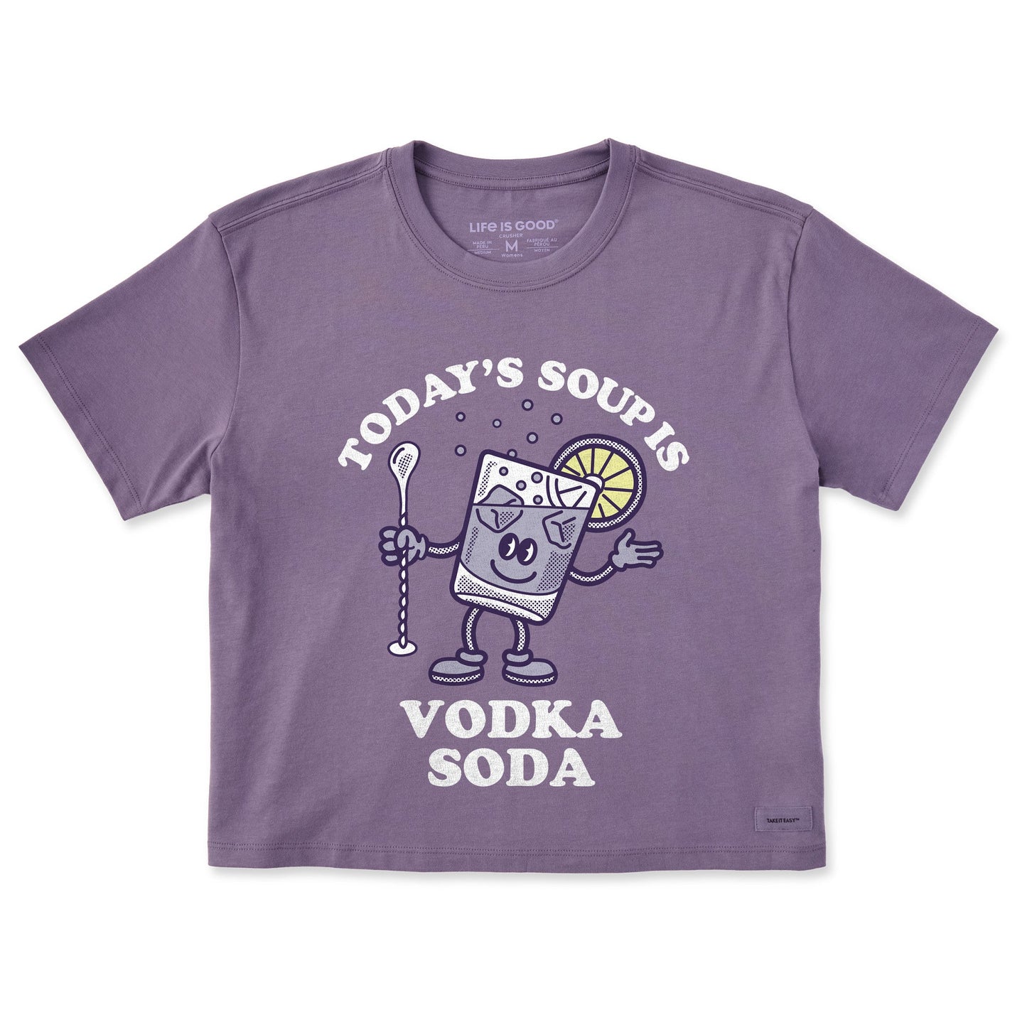 Women's Vodka Soup Short Sleeve Crusher Boxy Tee