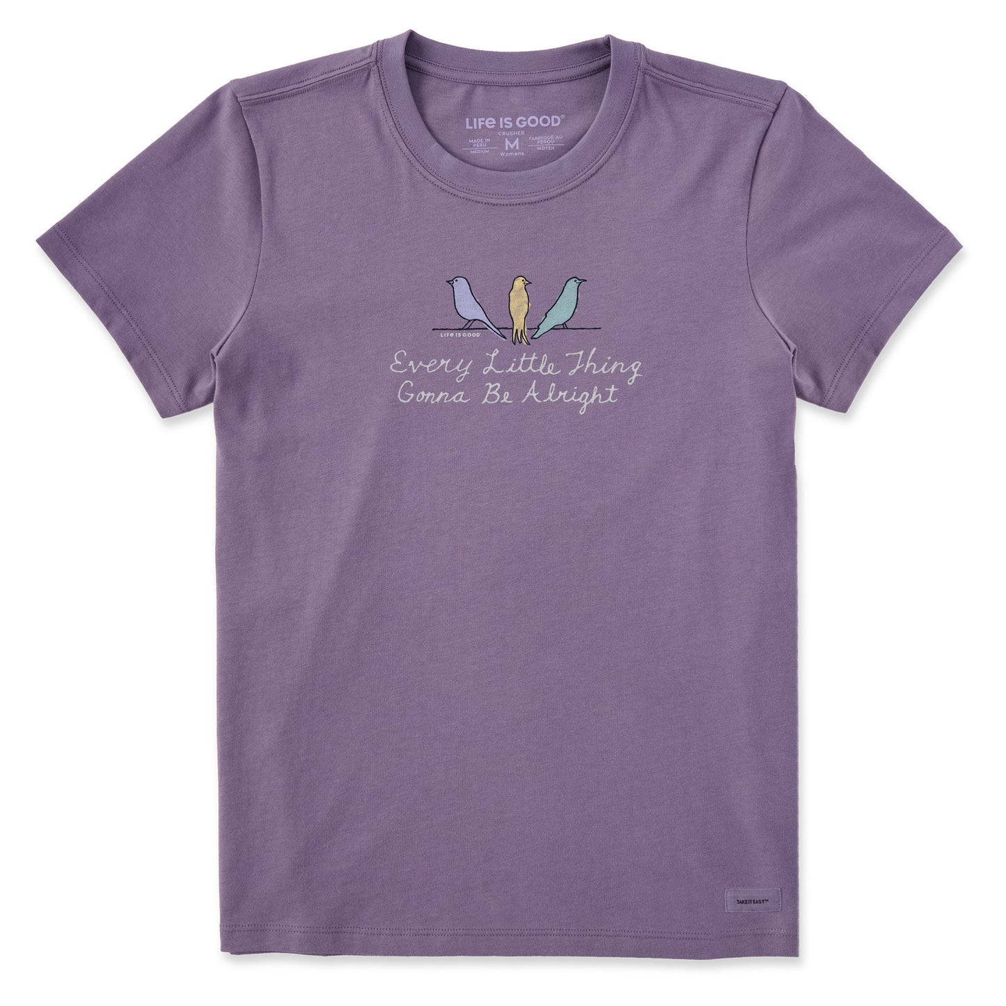Women's Three Little Birds Gonna Be Alright Short Sleeve Tee