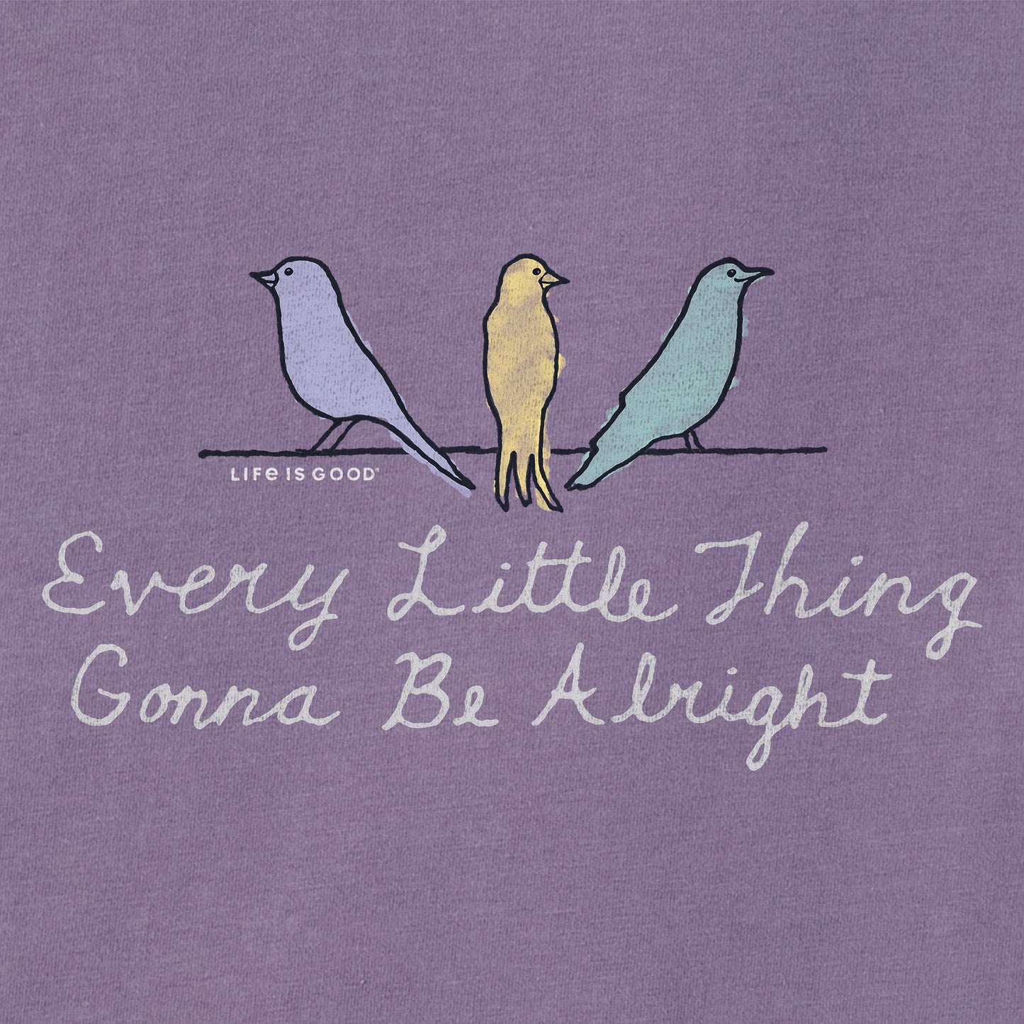 Women's Three Little Birds Gonna Be Alright Short Sleeve Tee